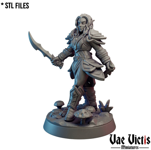 Эльф Полуэльфы Темные эльфы Дроу Рейджер Охотник Следопыт миниатюра для dnd, днд, pathfinder, фентези, Настольная игра, НРИ, Варгейм, РПГ