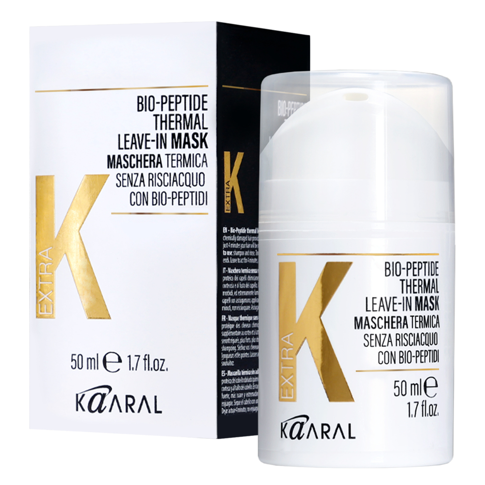 Термомаска с био-пептидами KAARAL Extra K Bio-Peptide Thermal Leave-In Mask несмываемая для волос - 50 мл.