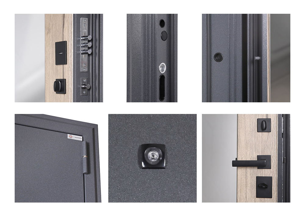 Стальная дверь  "Беркут" с зеркалом