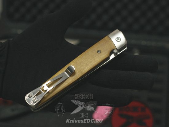 Складной нож якут Steelclaw Саха c клинком из стали D2, рукоять дерево