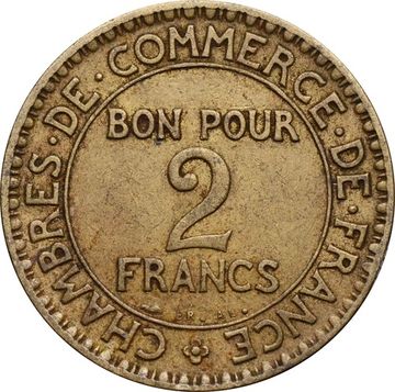 2 франка 1920-1927 Франция