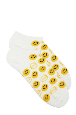 Короткие носки р.35-40 "Smile" Белые