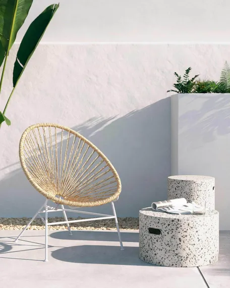 Плетеное кресло Acapulco бежевое