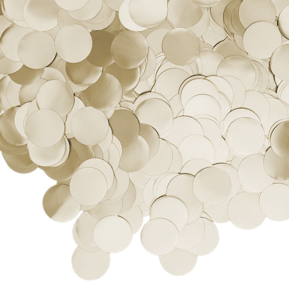 Конфетти фольга Круг, Золото, Хром, 1 см, 50 г.