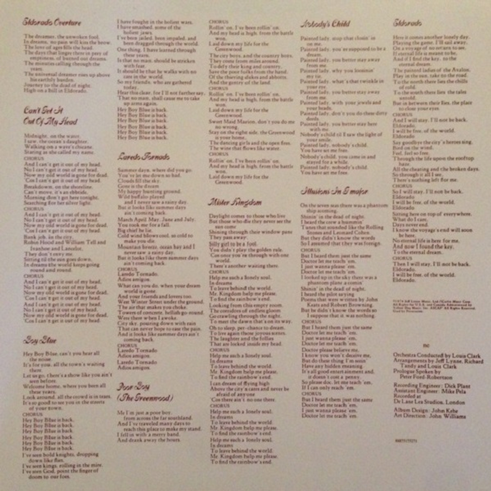 Electric Light Orchestra / Eldorado - A Symphony (LP)