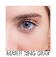 Светло-серые линзы для темных и светлых глаз на 3 мес. Rainbow Marine Ring gray с окантовкой