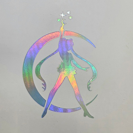 Голографическая наклейка Sailor Moon, 12х15 см