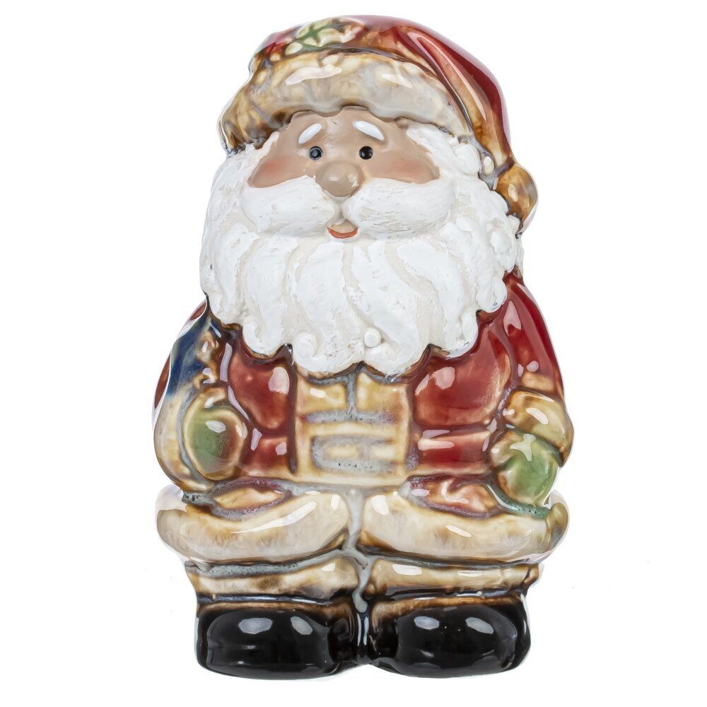 GAEM Набор: солонка и перечница "Санта и Снеговик", L6 W4,5 H8 см