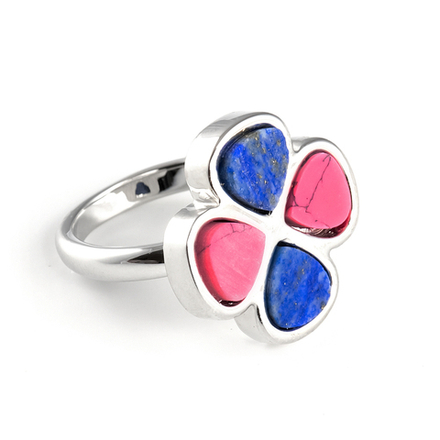 60029108 Кольцо р.8 Borgia с лазуритом и кахолонгом