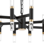 734247 Люстра IRIS 76W LED 3148LM 120G ЧЕРНЫЙ/ЗОЛОТО 3000K