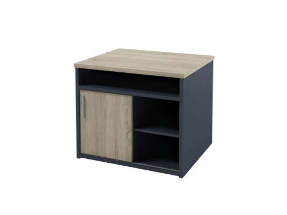 Тумба под аппаратуру с дверью-купе 700х590х600 I-280 Дуб Сонома/Антрацит