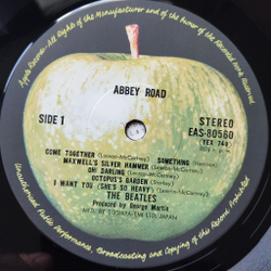 Винтажная виниловая пластинка LP The Beatles Abbey Road (Japan 1976) (No Obi) Here Comes The Sun