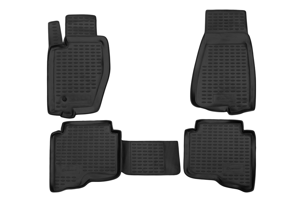 Коврики Standard, в салон для JEEP Grand Cherokee 2004-2010, 4 шт. (полиуретан, чёрные) Element.NLC.24.01.210