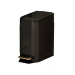 Ведро для мусора 6л с педалью нерж, BZ-T56LBK