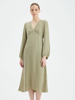 Платье ГРЭЙС оливкового цвета