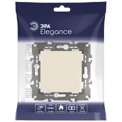14-1111-02 ЭРА Кнопка, 10АХ-250В, Elegance, слоновая кость | Elegance Слоновая кость