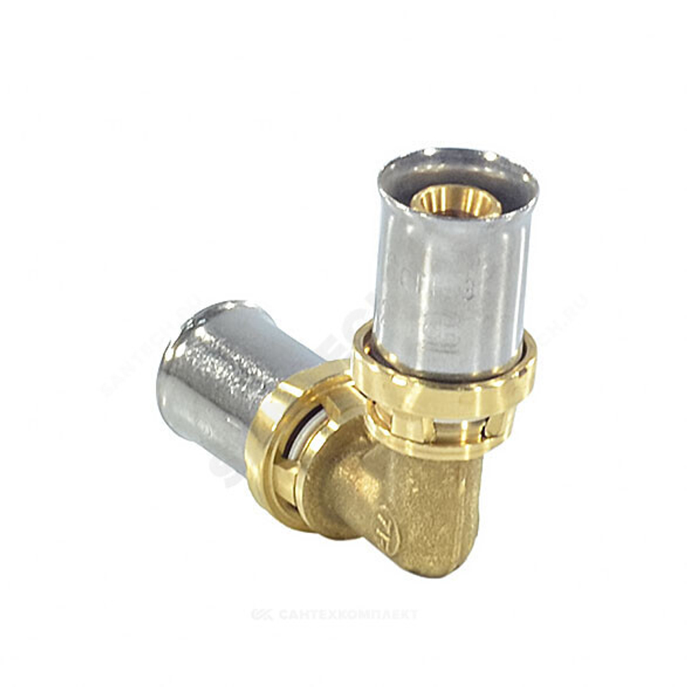 Угольник МП/PE-X латунь пресс Дн 26х90гр RM122 Giacomini RM122Y009
