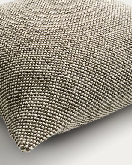 Чехол для подушки Narida из зеленого жаккардового хлопка, 50 x 50 см