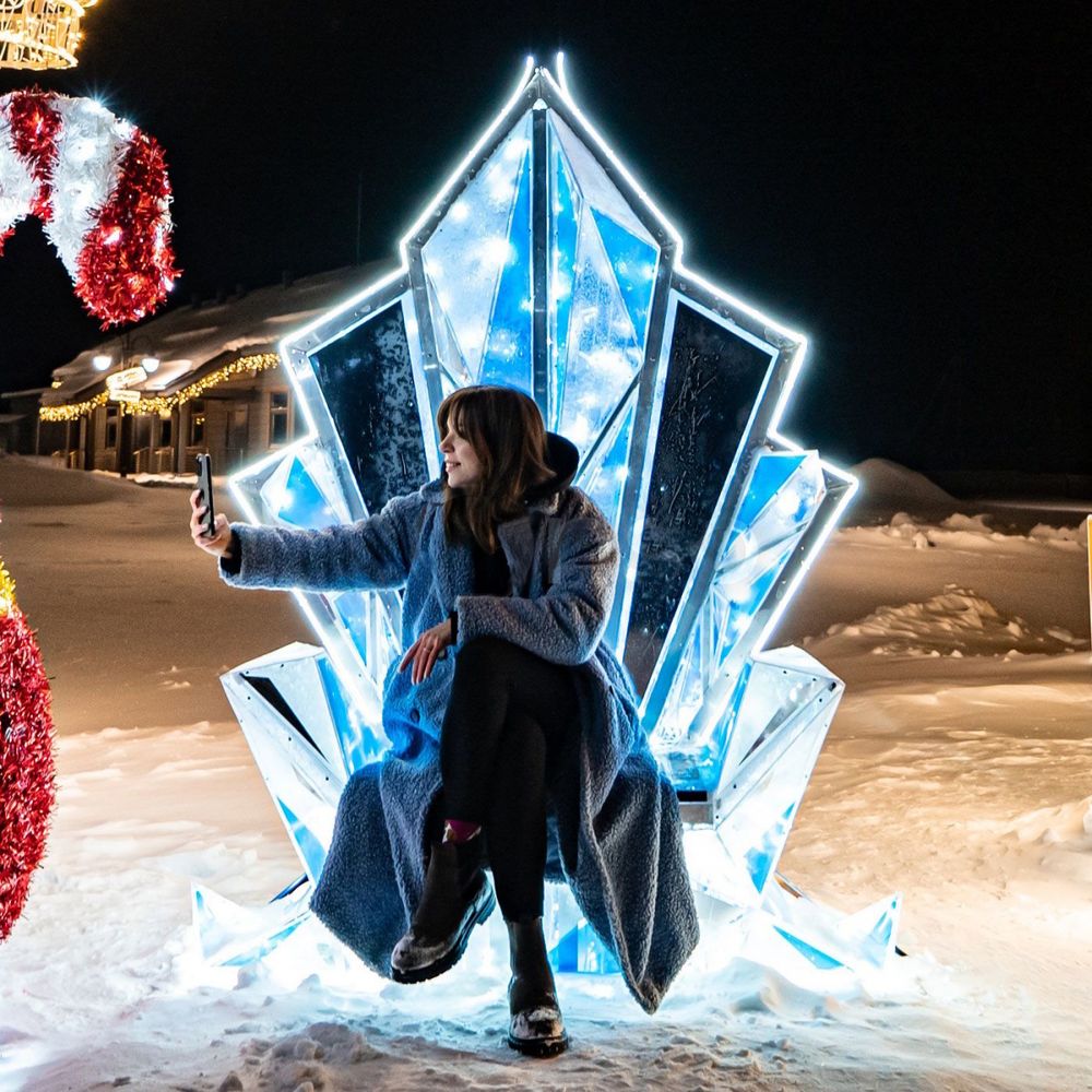 трон новогодний