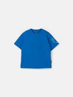 Футболка оверсайз "Василек" с принтом