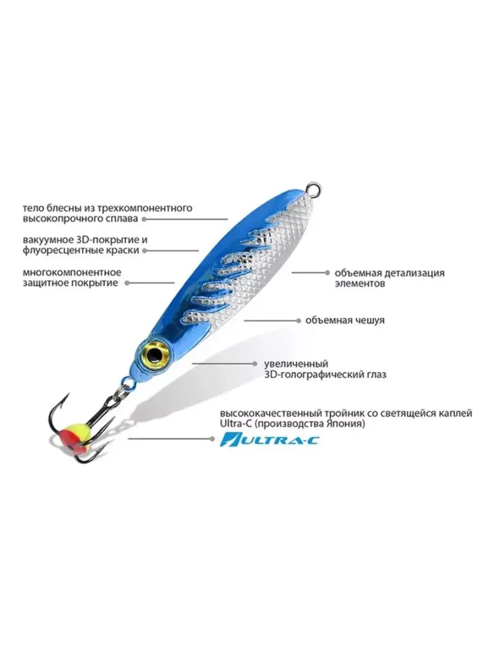 Блесна зимняя НЕРКА-F 8,0g, цвет 04, 1 шт
