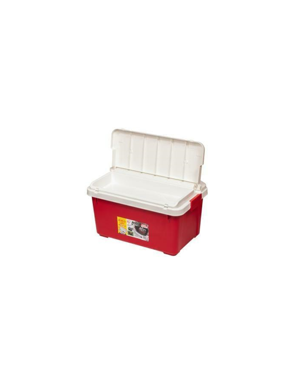 Ящик экспедиционный IRIS RV BOX 800 c двойной разделенной крышкой, WHITE/RED. 78,5x37x32,5 см.