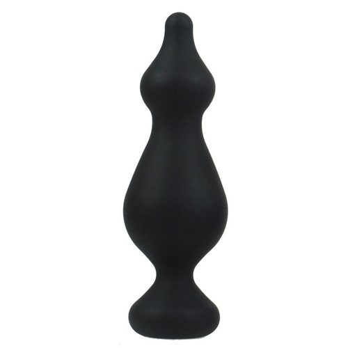 Черная анальная втулка Amuse L - 13,8 см.
