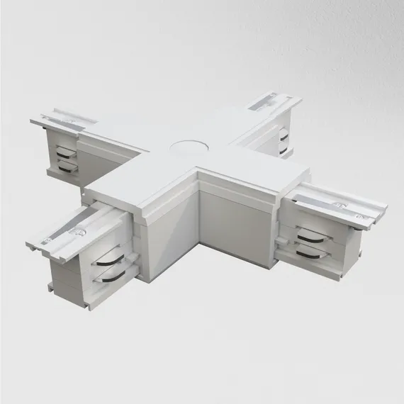 Коннектор Х-образный Trinity белый Technical tra005cx-31w