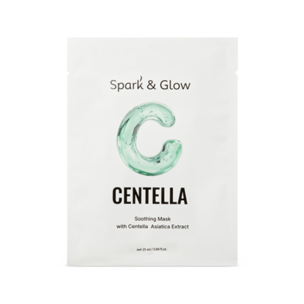 Маска тканевая для лица с центеллой Spark&Glow Soothing mask with centella asiatica extract