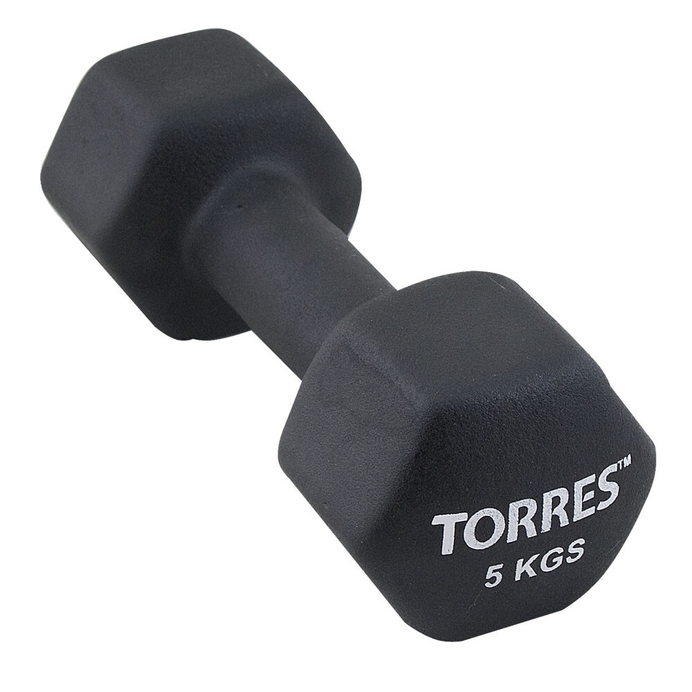 Гантель неопреновая TORRES 5 кг арт.PL55015