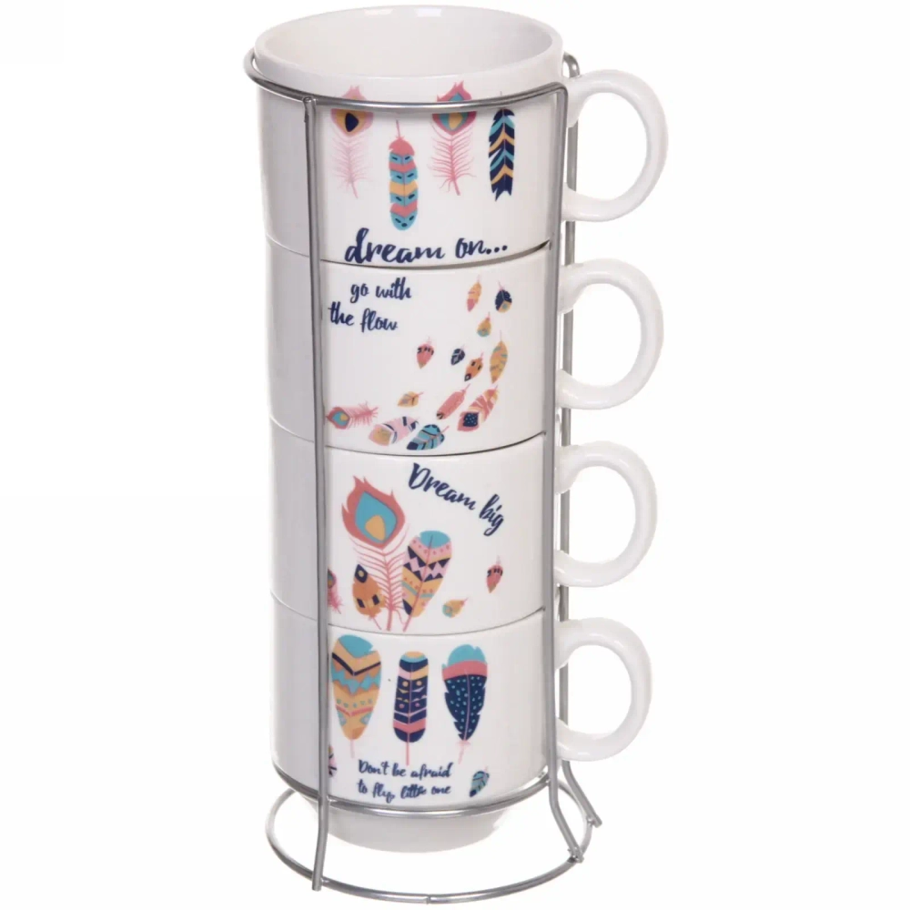 Набор кружек на стойке 200мл «Весна»