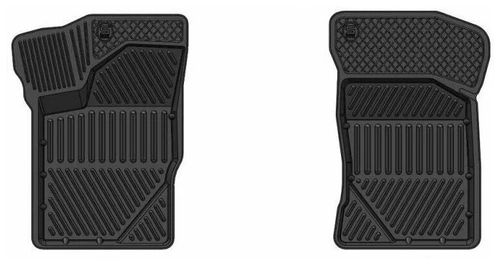 Коврики резиновые передние для ВАЗ 1118 Калина комплект 2шт STRK