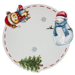 GAEM Тарелка "Веселый Новый год", L21 W21 H2 см