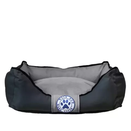 Лежанка для собак двусторонняя размер S черная Царь-лежанка Lapalandia