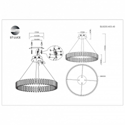 Подвесная люстра ST-Luce SL6203.403.40