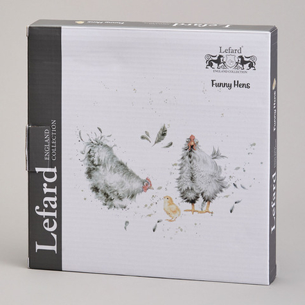 ТАРЕЛКА ЗАКУСОЧНАЯ LEFARD "FUNNY HENS" 21*2,5 СМ (КОР=24ШТ.)