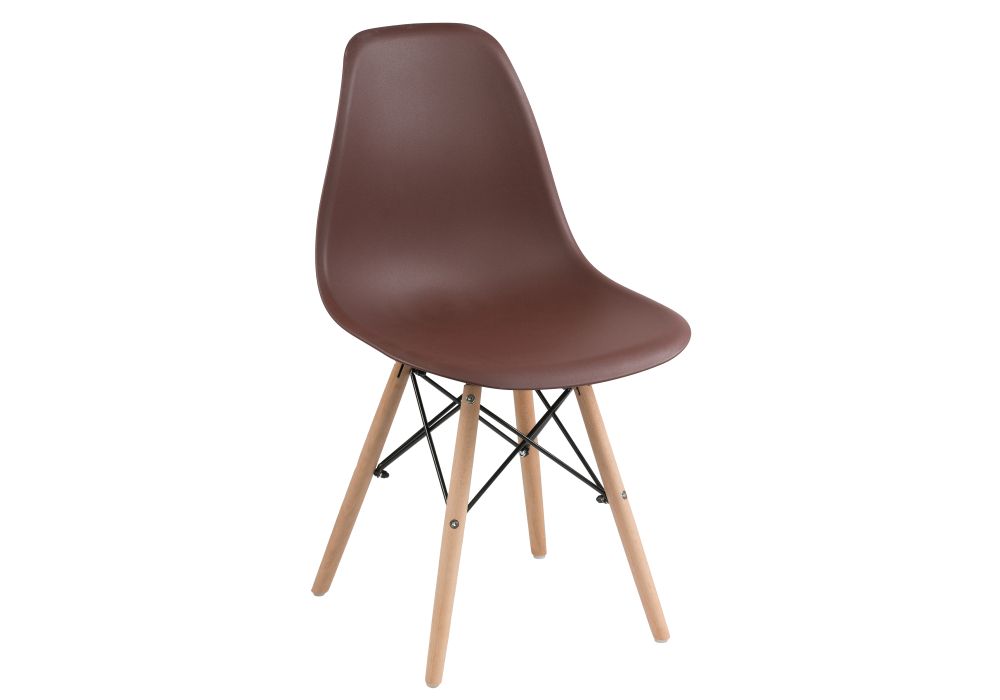 Пластиковый стул Eames PC-015 brown