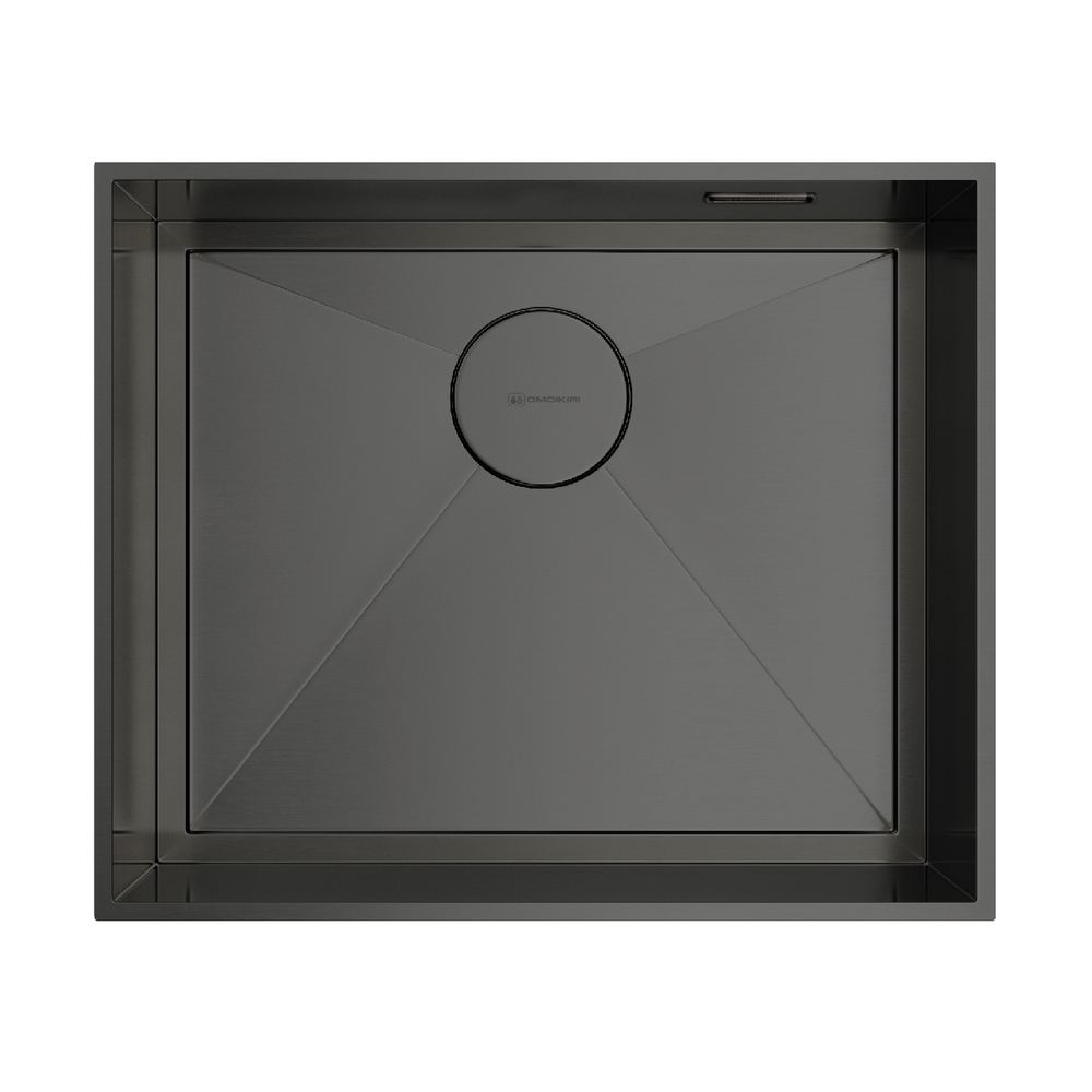 Мойка Omoikiri Kasen 53-26-INT-GM нерж. сталь | Вороненая сталь