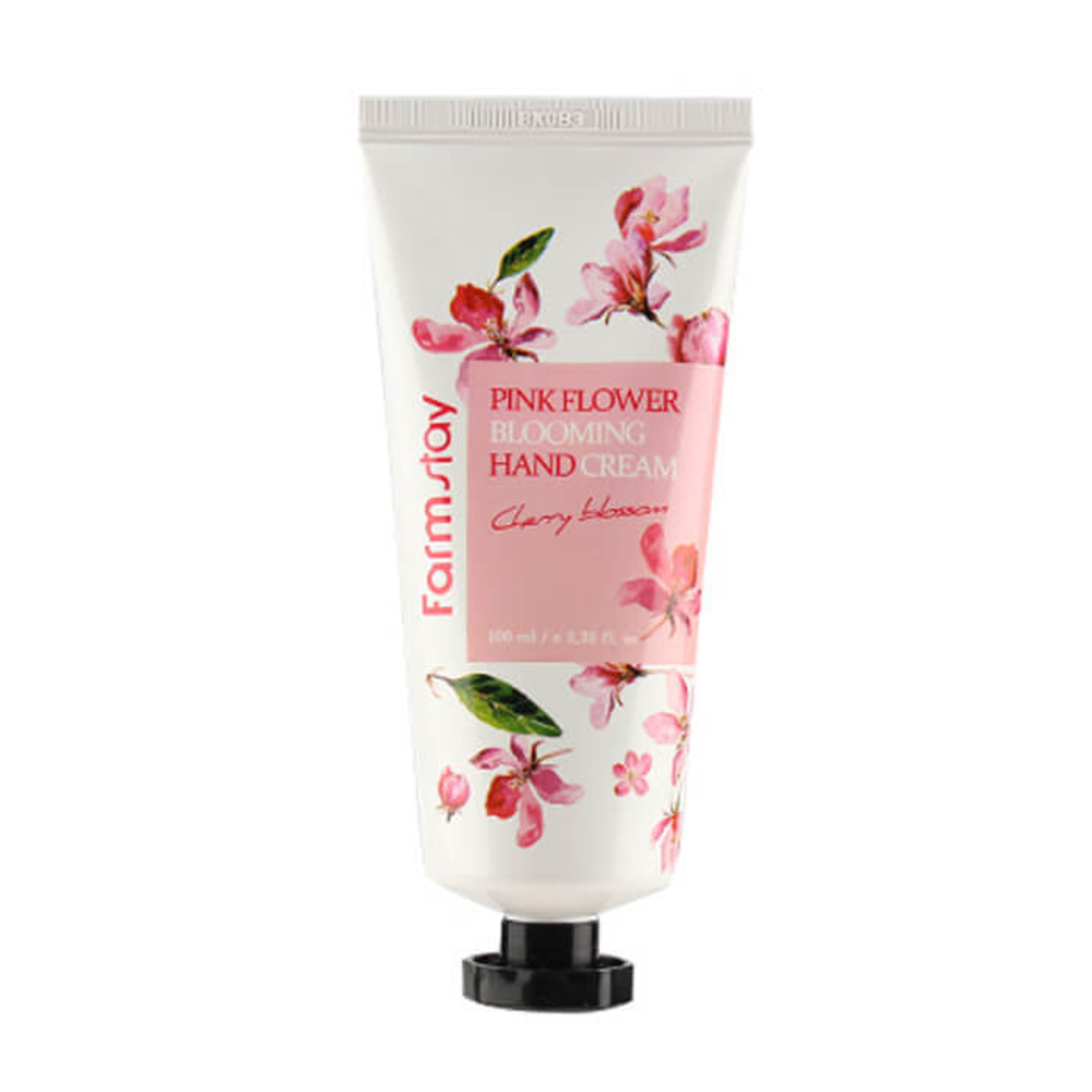 FarmStay. Крем для рук с экстрактом лепестков вишневого цвета Pink Flower Blooming Hand Cream Cherry Blossom