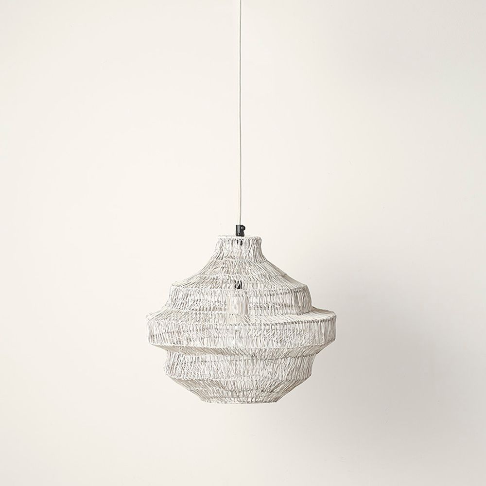 Светильник подвесной Vinger, Ø34х35 см, бежевый