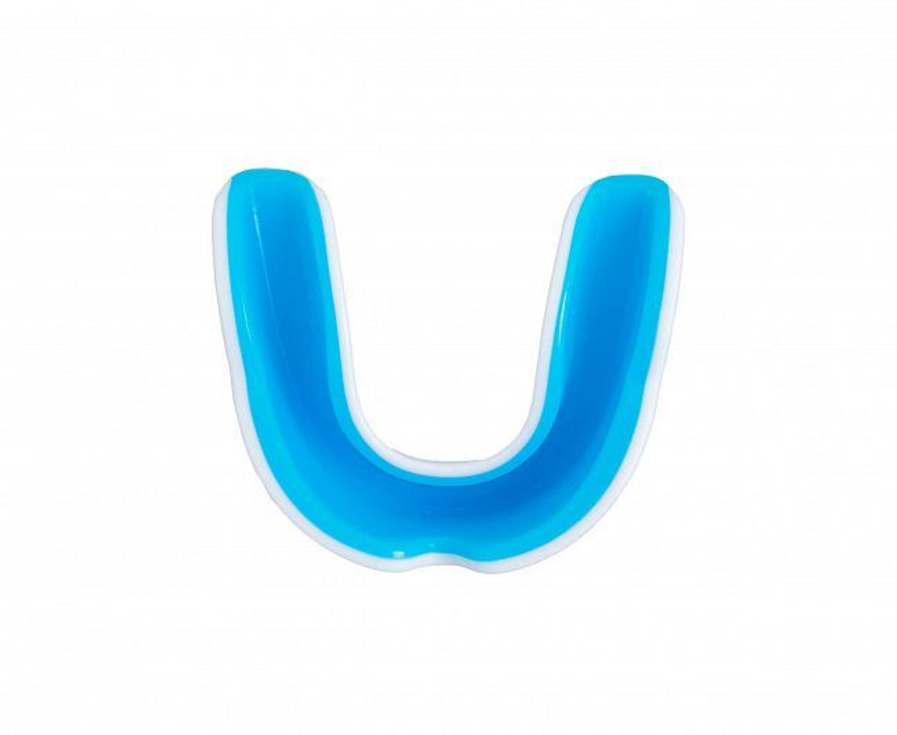 Капа одночелюстная Clinch Shield Double Layer Mouthguard бело-синяя C512