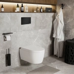 Инсталляция для унитаза WasserKraft Dinkel 58TLT.010.ME.MB03 с черной матовой кнопкой