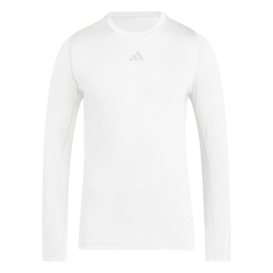 Мужская теннисная футболка с длинным рукавом Adidas Techfit Long Sleeve T-shirt - white