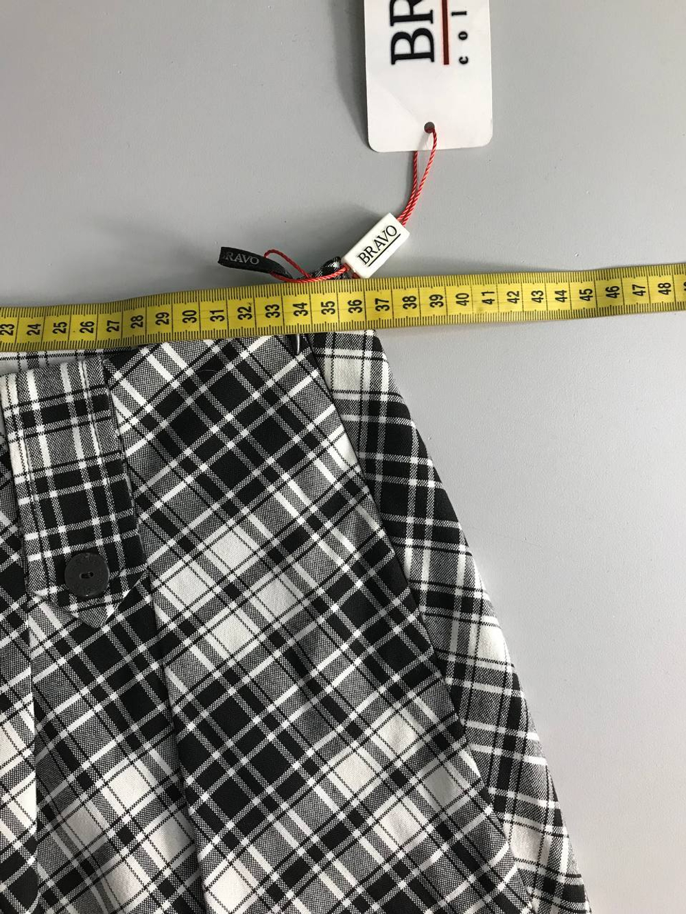 Юбка Bravo в стильную клетку, визуально 44 размер, новая