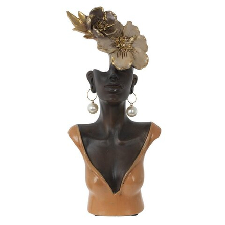 GAEM Фигурка декоративная "Африканка", L11 W5 H25 см