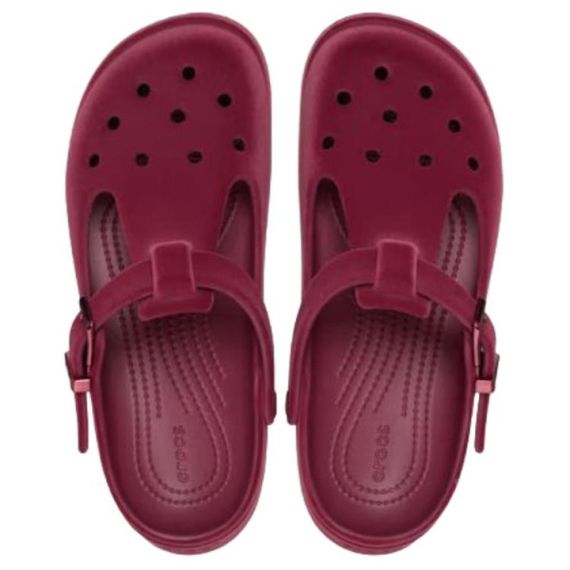 Crocs Classic Mary Jane Velvet Clog 'Deep Red'