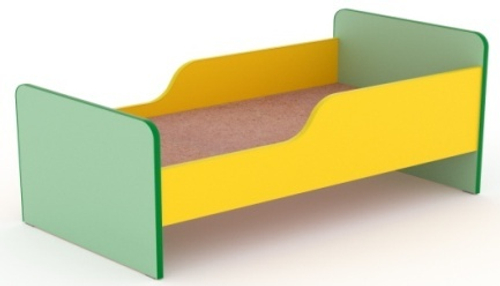 Кровать с двумя бортиками, 1432*632*600, цветной ЛДСП