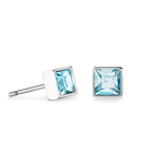 Серьги-пусеты Coeur de Lion Aqua-Silver 0501/21-2017