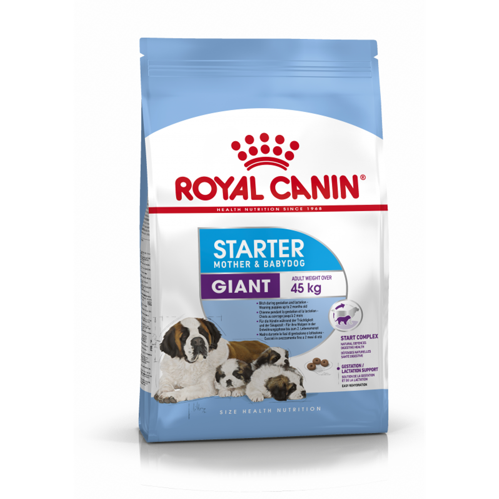 Royal Canin Giant Starter Корм для щенков гигантских пород до 2-х месяцев, беременных и кормящих сук, 4 кг