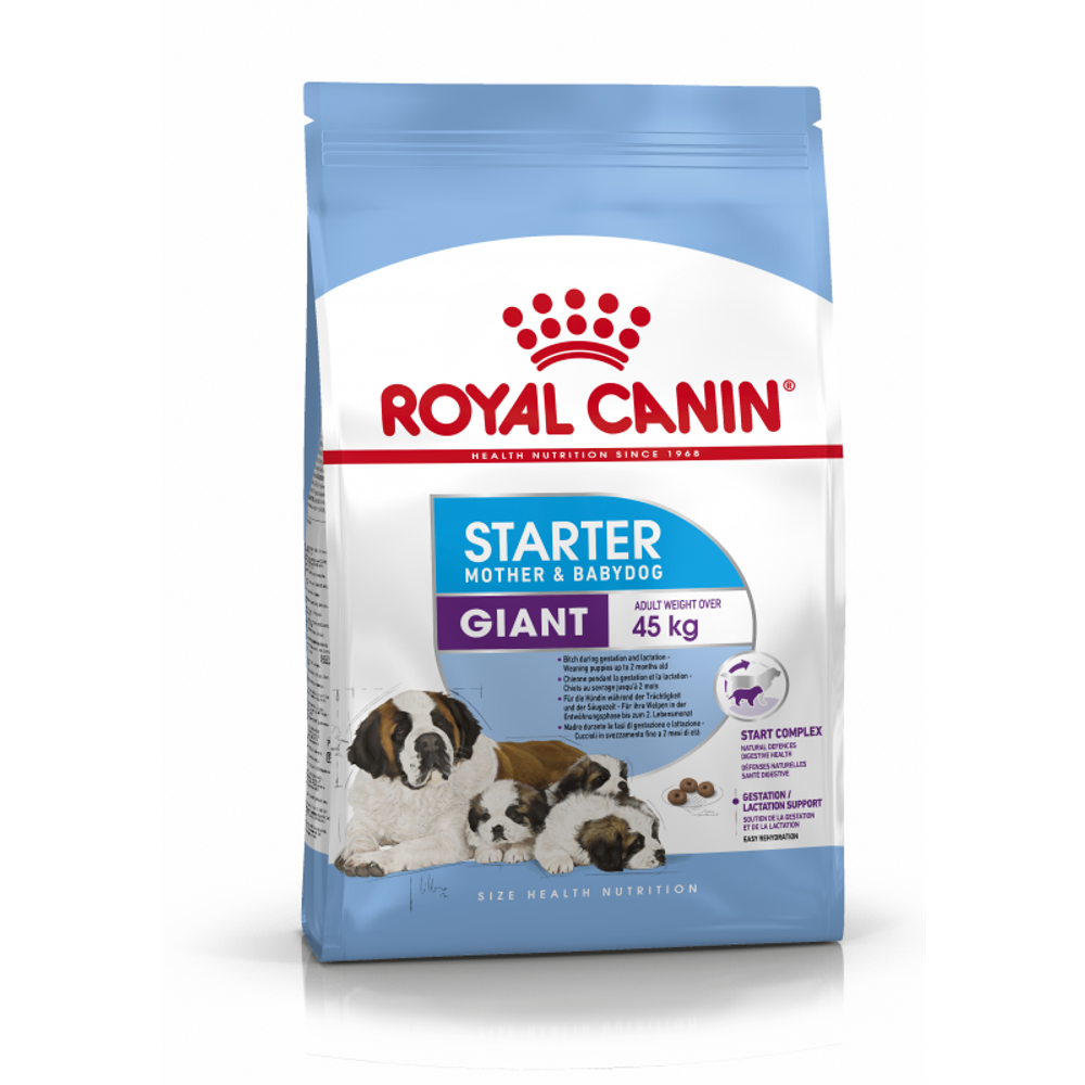 Royal Canin Giant Starter Корм для щенков гигантских пород до 2-х месяцев беременных и кормящих собак 4 кг